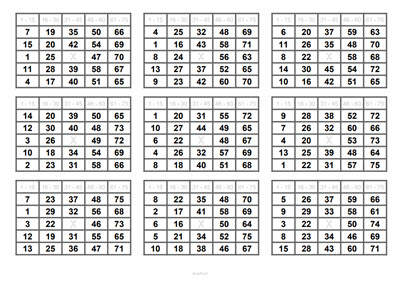 Bingo Zahlen Generator